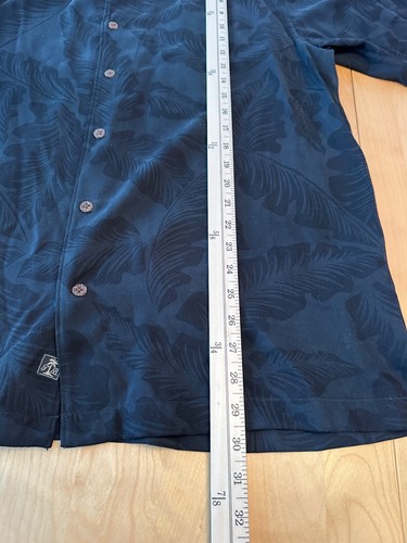 Tommy Bahama 100 % Seide bestickt Totenkopf Motoryacht Geist Tänzer Hemd Herren L - Bild 5 von 7