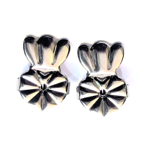 Silver gold pl earring lifters secure earlobe support backs to push up earrings - Picture 8 of 11