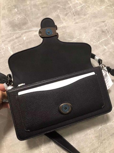 BRAND NEW Coach CH857 Tabby 26 Shoulder Bag Black Leather Crossbody JAPAN - Picture 2 of 9