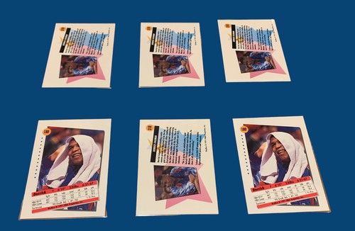 1991-92 Skybox Derrick Coleman New Jersey Nets - Mint Lot of 6 - Picture 4 of 6