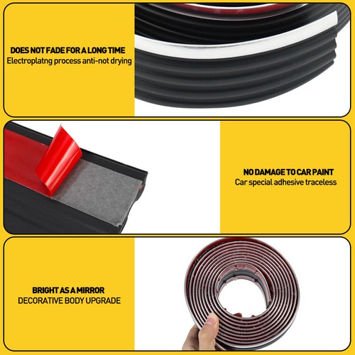 For 88 - 98 Chevy GMC Body Side Molding Truck Tahoe Yukon Blazer Suburban 2 2SET - Picture 9 of 27
