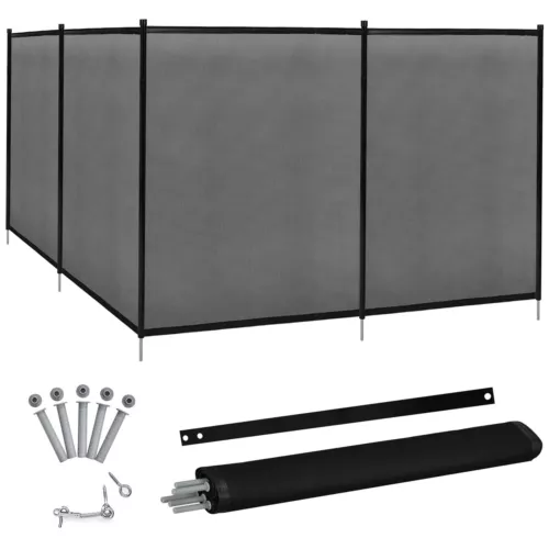 Poolzaun Gartenzaun Teichzaun Sicherheitszaun Shutzzaun für Pool 360x125cm - Bild 1 von 9