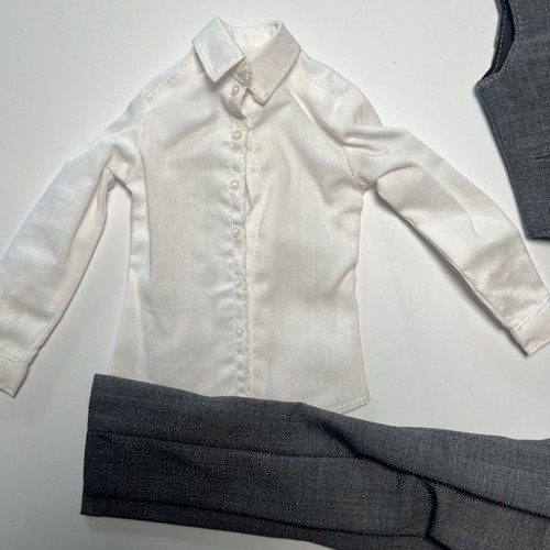 1/6 Bond 007 British Grey Suit Top Soldier Clothing for 12 inch Action Figures - Picture 6 of 6