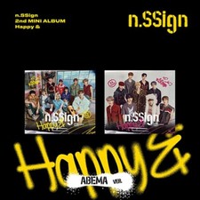K-POP n.SSign 2nd Mini Album [Happy &] ABEMA Random Ver. CD+DVD+P.Card+F.Poster