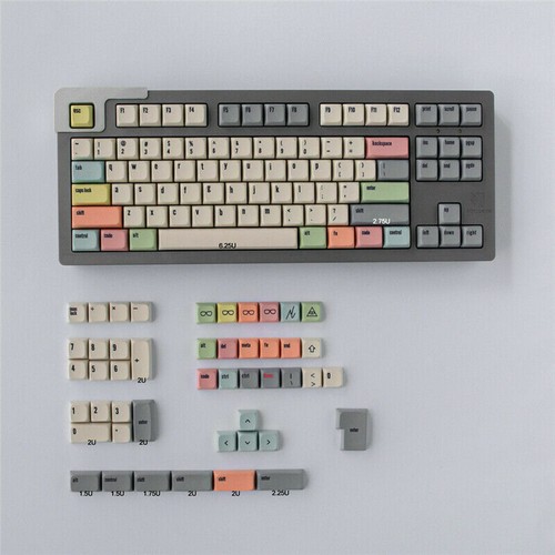 Canvas Color Keycap Light Yellow 134PCs/SET For MX 104 108 87 64 68 980 GMK Copy - Picture 2 of 6