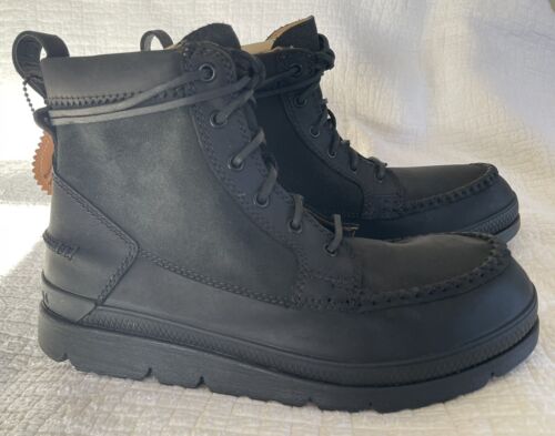 NEW in box Manitobah Mukluks Mesa Moc Toe Unlined boot MENS black size 12 - Picture 2 of 20