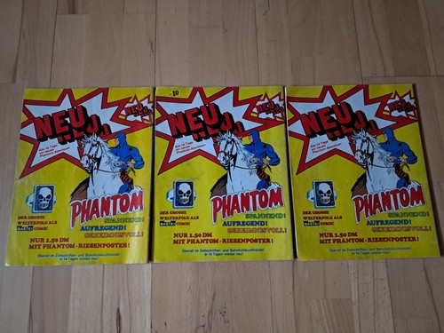 Phantom Nº1-3 de 1974 - Lote 3 cómics BASTEI ORIGINALES Lee Falk - Imagen 2 de 3