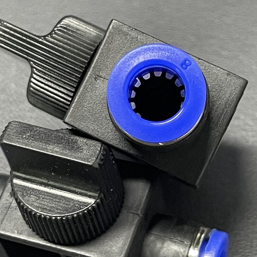 Nylon Pneumatic Control BALL VALVE Hose Tube Inline Push Fit Connector Air Line - Picture 4 of 4