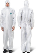 Hazmat Suits - 6 Sizes Options - Disposable Coveralls Suit, Medical Protective C