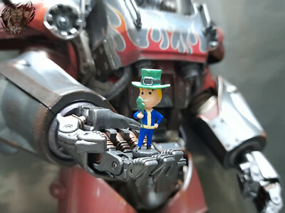 1/6 custom Fallout 4 BobbleHead Luck Figur for threezero power armor 