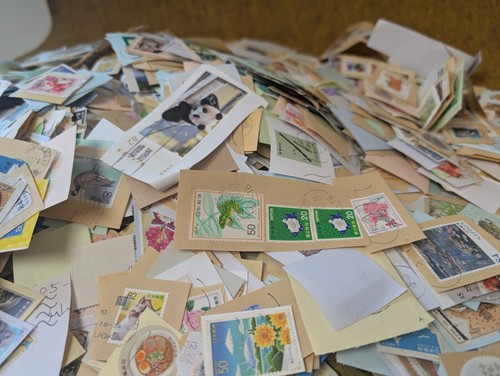 SELLO Conmemoratie JAPÓN 3000g + EN lote de papel colección filatélica kiloware MZ - Imagen 9 de 9