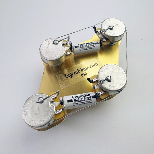 Gibson Les Paul 50's Wiring Harness 525k Pots - Centralab PIO Caps - Picture 6 of 14