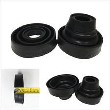 2 Pcs Car Off-Road Headlights Halogen Retrofit Black Rubber Seal Cap Dust Covers