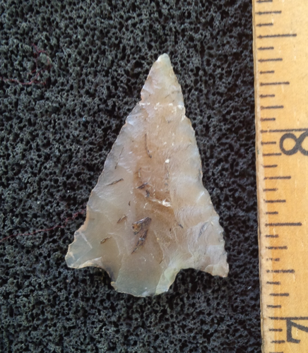 1-3/8" RABBIT ISLAND DART OREGON ARROWHEAD Indian Artifact AUTHENTIC ARROWHEAD - Picture 23 of 23