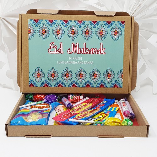 Dulces de regalo personalizados Eid Mubarak Eid té Lindt chocolate regalo cachemira - Imagen 6 de 6