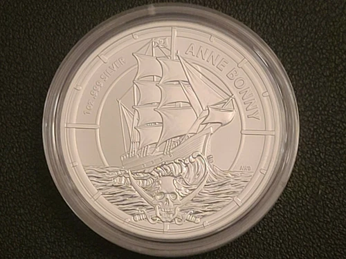 RARE ANNE BONNY PIRATE QUEENS – 2021 1 OZ 999 SILVER PREMIUM BULLION COIN 10,000