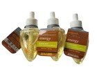 Bath & Body Works Aromatherapy Energy Lemon Zest Lof of 3 Wallflower Refills 