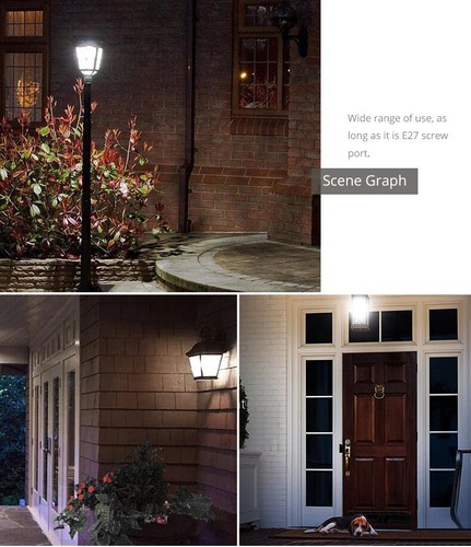 LAMPADINA LED E27 CON SENSORE CREPUSCOLARE AUTO ON/OFF 15W BIANCO FREDDO 6500K - Foto 11 di 17