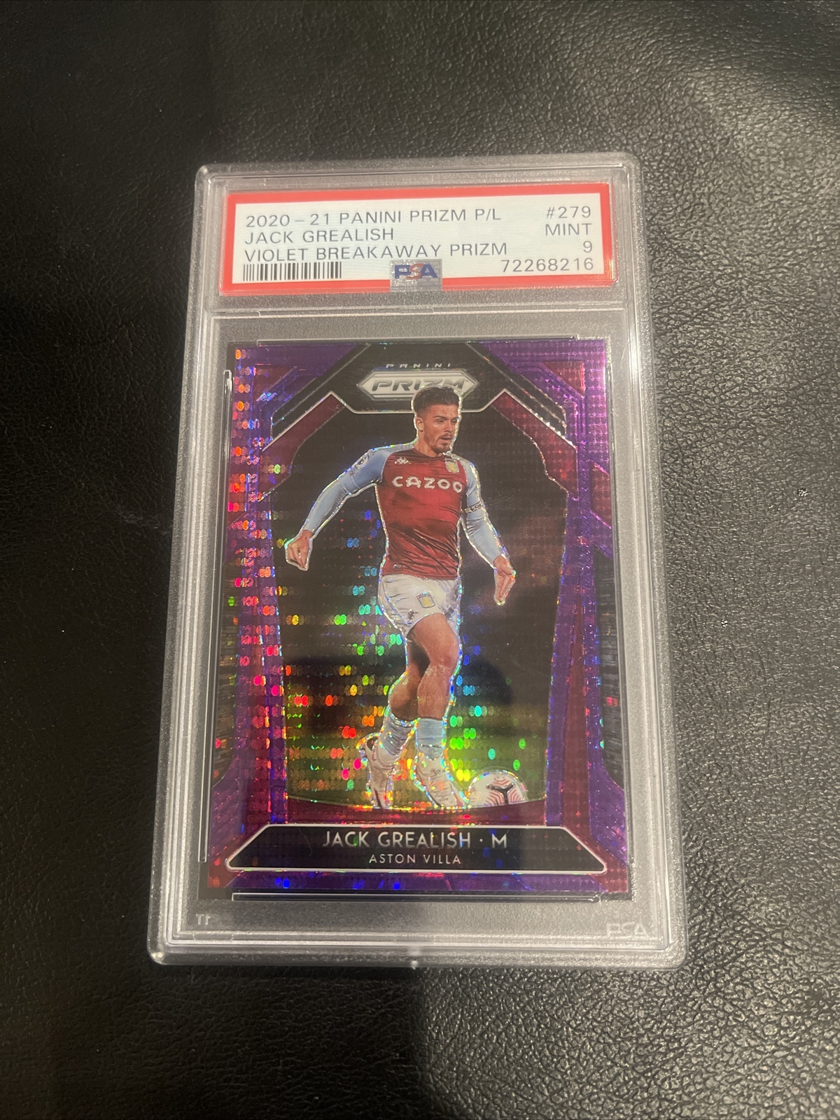 2020-21 PANINI PRIZM PREMIER LEAGUE JACK GREALISH RC VIOLET BREAKAWAY PRIZM  /99