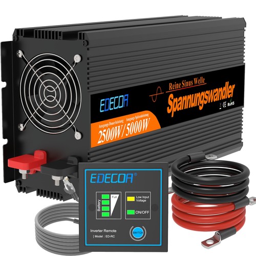EDECOA Reiner Sinus Spannungswandler 12V 230V Wechselrichter 1500W/2500W/3500W - Bild 45 von 75