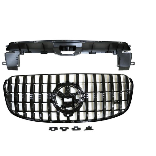 Kit de parrilla de parachoques delantero de coche para Benz X167 GLS450 GLS500 GLS580 2024 negro - Imagen 3 de 9