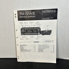 KENWOOD Service Manual 144/430MHz FM Dual Bander Radio TM-721A/E