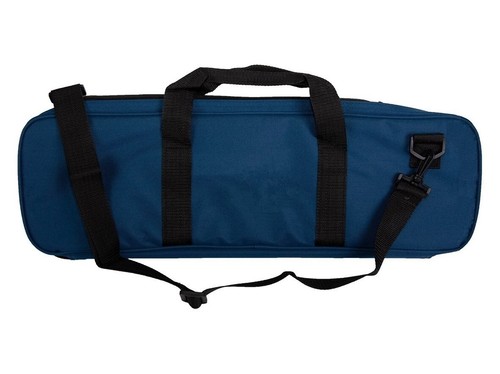 Juego de ajedrez de lujo de peso único azul marino - tablero, bolsa con piezas rosadas y naturales - Imagen 5 de 5