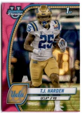 2024 Bowman University Chrome Pink Lava Refractor #165 T.J. Harden