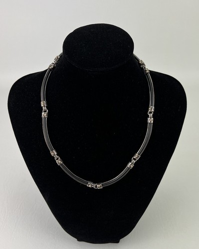 Vintage John Atencio Sterling Silver 18k JA SS Necklace - Picture 2 of 22