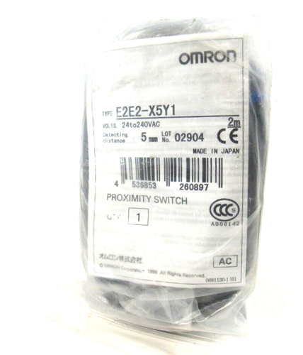 NEW OMRON E2E2-X5Y1 PROXIMITY SWITCH E2E2X5Y1 - Picture 1 of 1