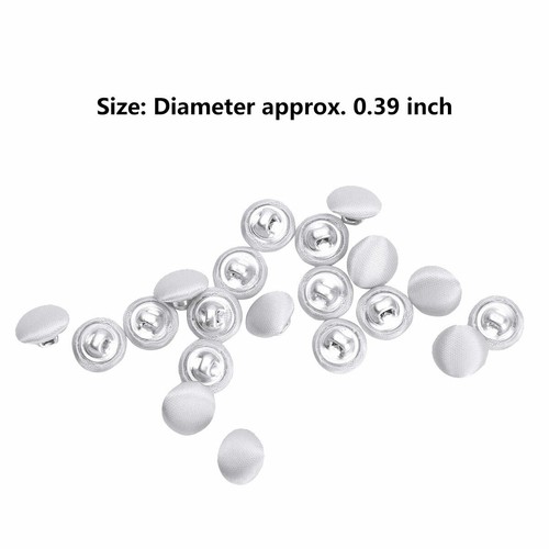 20x 10mm Smooth Satin Covered Metal Shank Buttons for Tuxedo Suit_Blouses Coat - Picture 42 of 79
