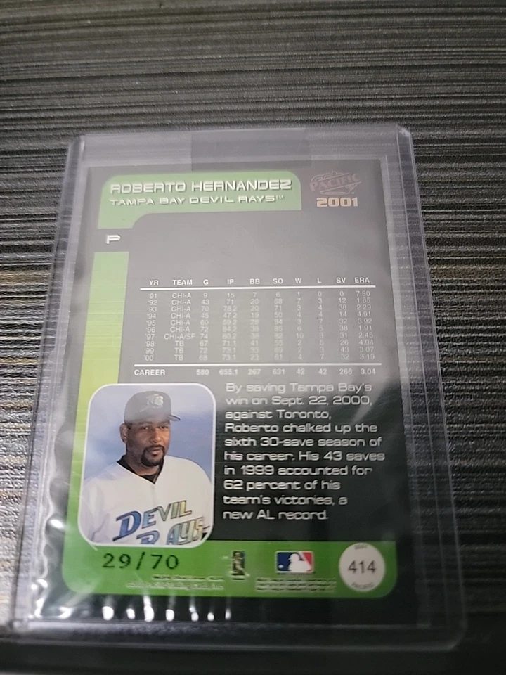 2001 Pacific - Roberto Hernandez #414 Ltd /70 - Image 3 of 4