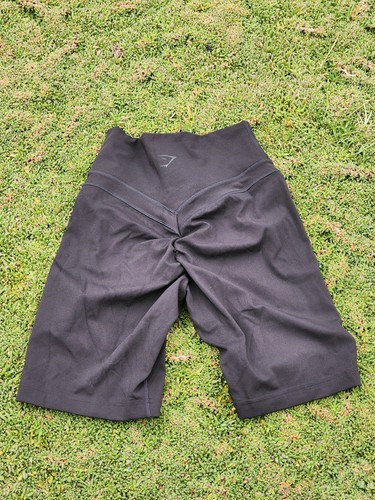 Gymshark X Whitney Simmons Shorts Womens size M Black Biker Scrunch GLSH5701 - Picture 3 of 9