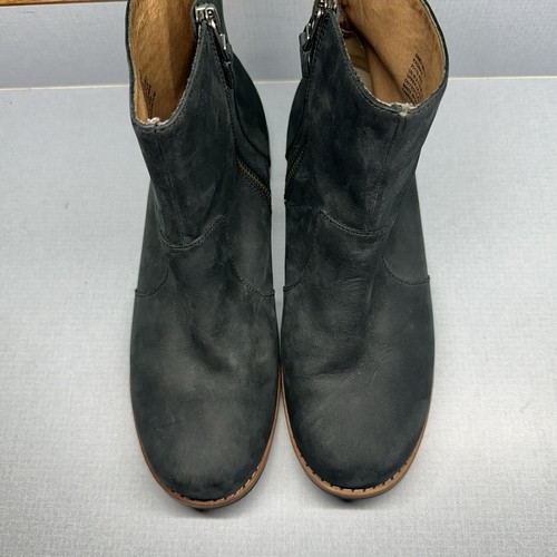 Olukai Womens Kaona II Ankle Side zip Black Leather Boots US W 9.5 EUR 39.5 - Picture 5 of 14
