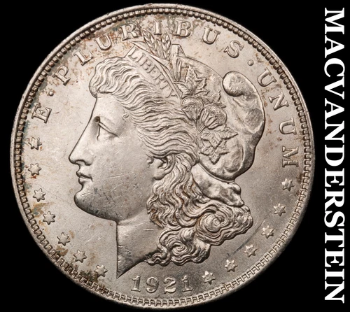 1921 Morgan Dollar- Silver- Choice Gem Brilliant Uncirculated Luster #J3793