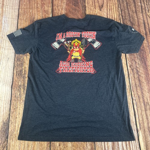 Ash kicking Fire Fighter YOSEMITE SAM T-Shirt Men’s XL - Picture 1 of 6