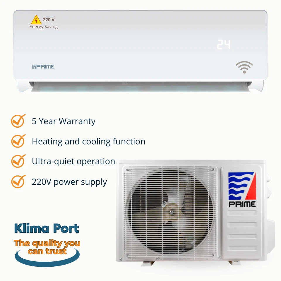 Aire acondicionado y bomba de calor 12000 BTU sin conductos mini split 220 V control WIFI Foto 2 de 4