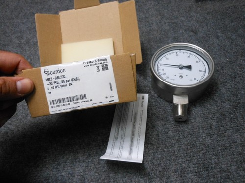 Bourdon Pressure Gauge Stainless Steel 316L 4'' - Picture 3 of 3