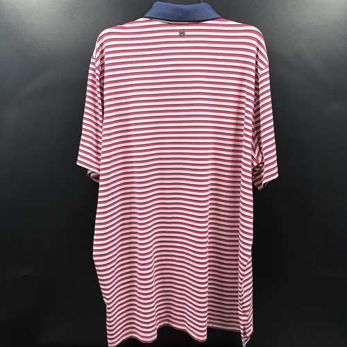 Greyson Hiawatha Striped Golf Polo Shirt Mens 2XL Stretch Performance Fabric - Picture 3 of 9