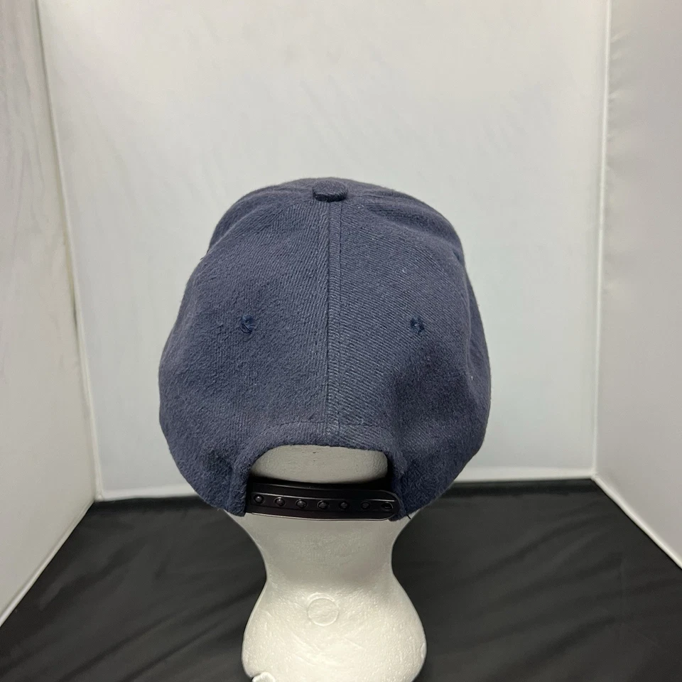 复古 Ducks Unlimited 罕见棉质帽子鸭扣狩猎刺绣蓝色 — 第 3/4 张图片