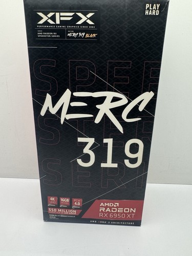 XFX Speedster MERC 319 AMD Radeon RX 6950 XT BLACK 16GB GDDR6 Gaming Grafikkarte - Afbeelding 2 van 24
