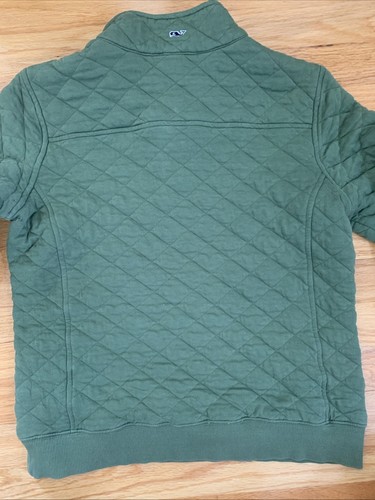 Vineyard Vines Performance 1/4 Zip Pullover Sweater Green Women’s XS - Picture 7 of 16