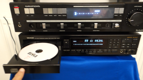 Denon DCD 1500II CD Player; läuft, aber Schubladenproblem. - Video 1 von 1