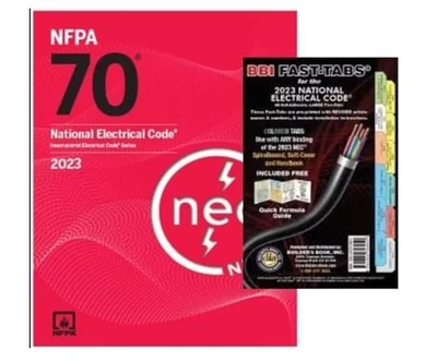 NFPA70 National Electrical Code with 2023 BBI Fast Tabs PAPERBACK USA STOCK
