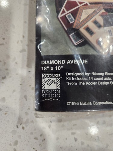 NEW SEALED Bucila Counted Cross Stitch, Diamond Avenue, 18x10" - Picture 4 of 5