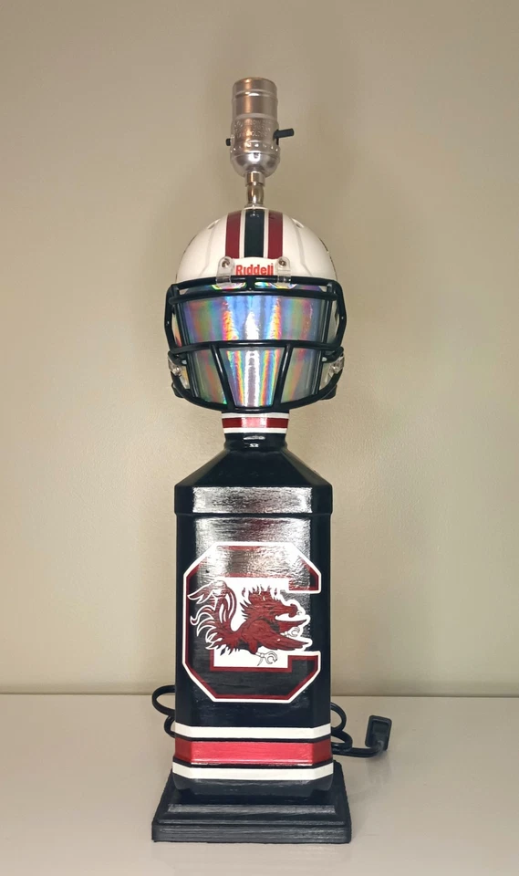 South Carolina Gamecocks Helmet Lamp Handcrafted NCAA - Image 4 of 4