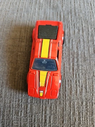 Vintage Hot Wheels BMW M1 Real Riders 1982 Diecast Car Red Yellow Malaysia NICE!