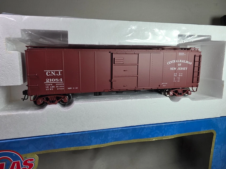 ATLAS #9752-3 Jersey Central "1923" ARA 40' Steel Box Car +++ BRAND NEW +++ OB - Image 3 of 3