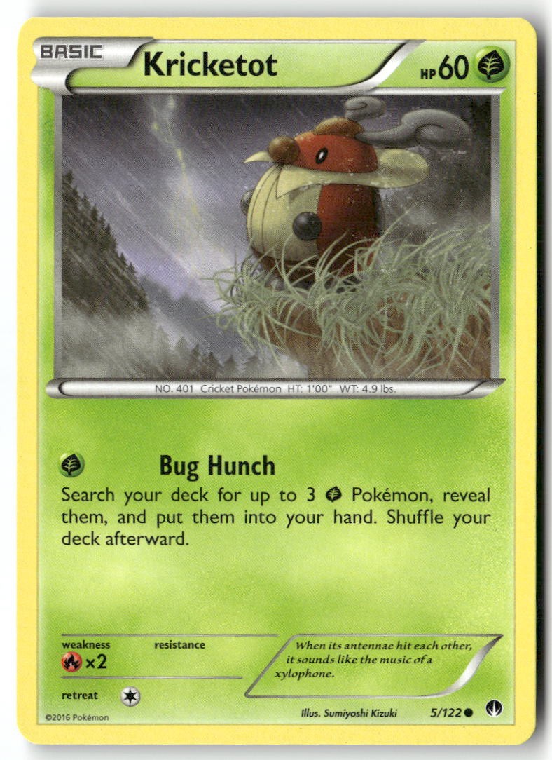 Kricketot 5/122 Common BREAKpoint Pokemon Near Mint