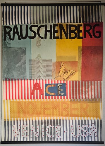 Robert Rauschenberg Venice California Pop Art Poster '77 Ace Gallery WITH HANGER - Picture 4 of 15